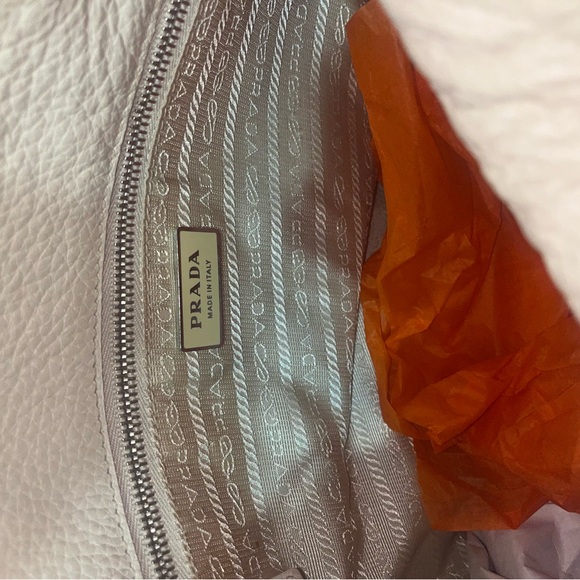 Prada Cream Leather Hobo Bag - Picture 12 of 12